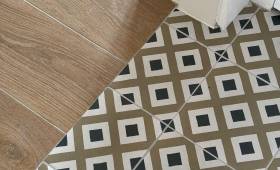Rénovation de sol avec pose d'un carrelage imitation parquet - Cholet 49300