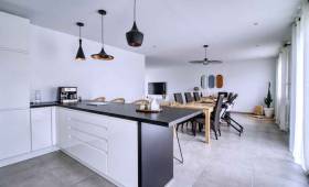 Rénovation maison sol grand carreau Egly