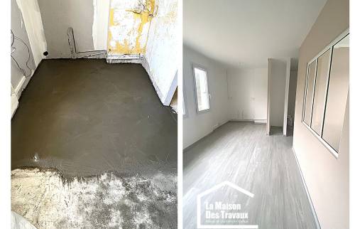 Rénovation sol avant après 