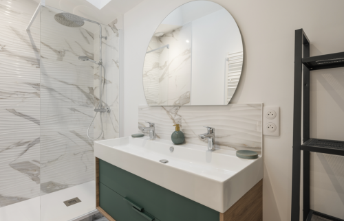 Création d'une suite parentale dans une surélévation à Vertou (44120) - salle de bain