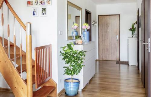 entrée maison rénovée