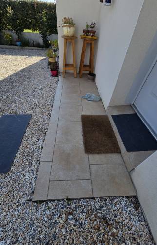 Terrasse pour réception le SAS