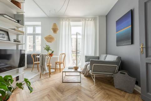 Rénovation d'appartement avec nouvelle décoration intérieure dans le salon - Tremblay-en-France 93