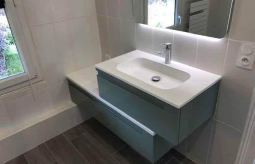 Rénovation d'une salle de bain à Cabourg