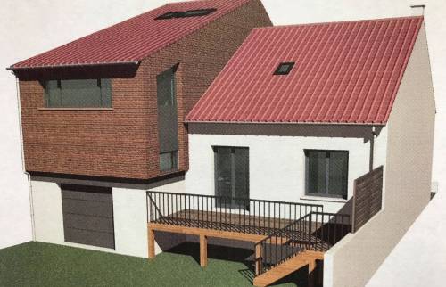 Plans 3D agrandissement de maison
