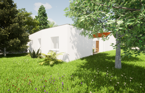 Aperçu 3D - Extension de 21 m² à Vertou