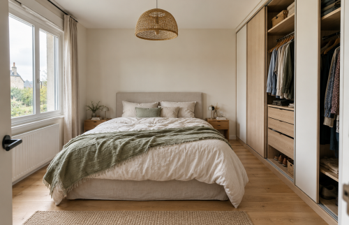 Rénovation d’une chambre parentale avec dressing à Tinténiac (35190)