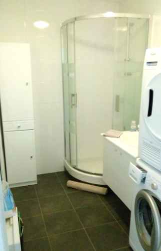 Remplacement de la baignoire par une grande douche 