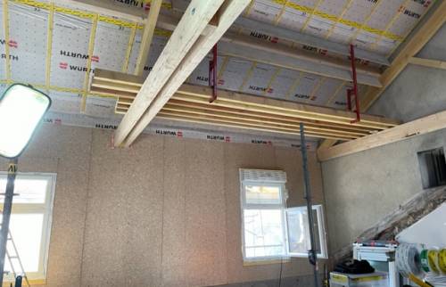 Surélévation en ossature bois à Asnières