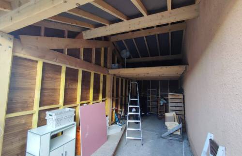 Création d’un carport en bois à Savigneux 