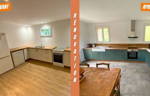Rénovation de la cuisine en L