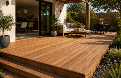 creation d'une terrasse en bois