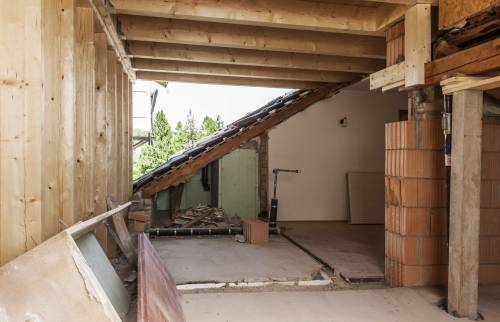 dépose de toit surélévation de maison