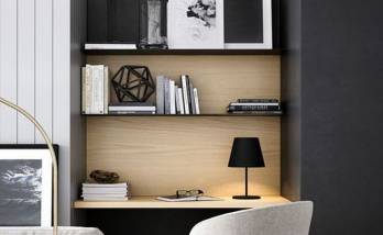 Création d’un espace bureau dans un salon à Bougival