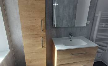 Meuble vasque et colonne coordonnés