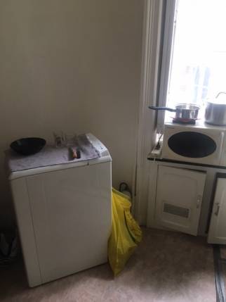 Ancienne cuisine avant travaux de rénovation d'un appartement - Nantes 44