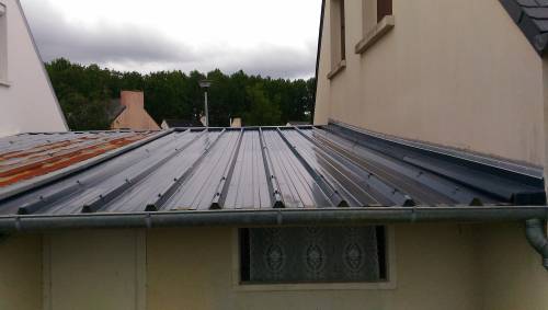 Couverture Bac Acier neuve et solin