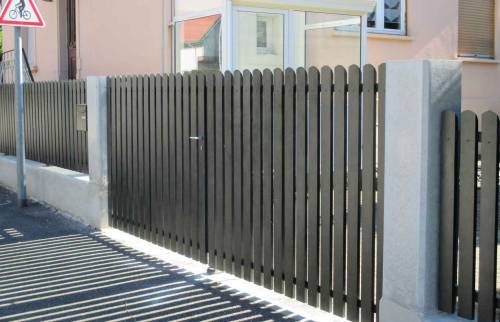 Portail thermolaqué à Hésingue