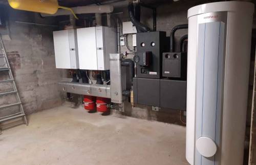 Chaudières collectives et ballon à Sausheim