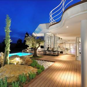 Construction maison originale, esprit "Miami" - Terrasse 