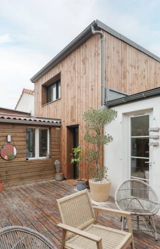 Surélévation d’une maison à Vertou (44120)- extérieur- façades