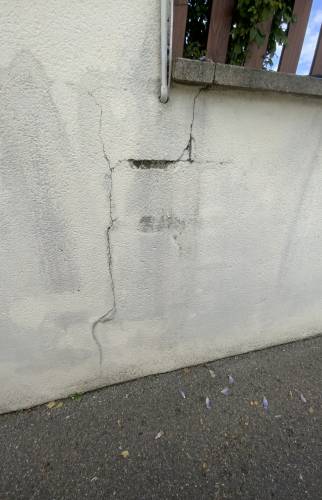 Fissures des murs avant rénovation