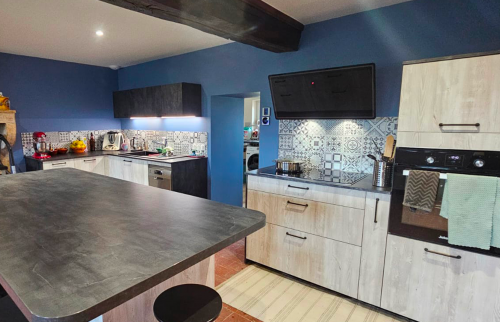 Rénovation ferme bressane - cuisine