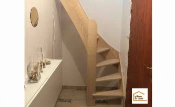 Pose d'un escalier à Yquelon (50400).