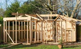 Extension ossature en bois