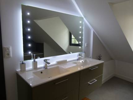 Pose d'un meuble double vasque