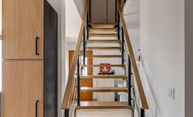 Escalier bois et métal Orvault