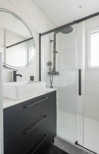 Transformation d’un double garage en habitation- La Haie Fouassière (44690)- salle d'eau