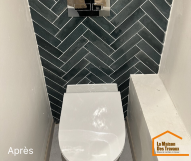 WC suspendu après travaux