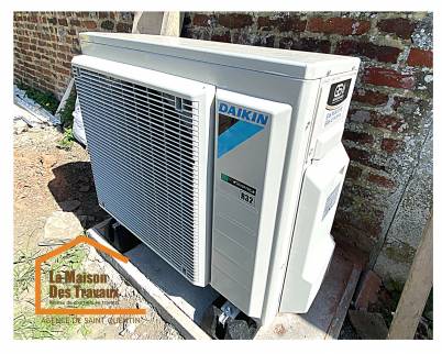 Installation de pompe à chaleur air eau