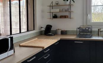 Cuisine rénovée style atelier à Châtenay-Malabry