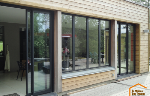  extension en bois travaux