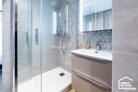 Douche à receveur plat