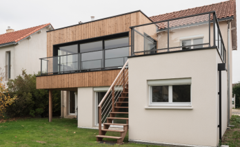 Surélévation de 20 m² aux Sorinières en Loire-Atlantique et création d'un toit terrasse