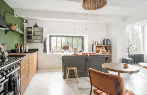 Surélévation d'une maison de 1900 pour créer une cuisine ouverte à Saint-Sébastien-sur-Loire-cuisine
