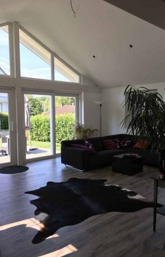 Parquet, peinture dans extension à Saint Louis