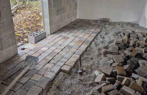 pose pavés en grès