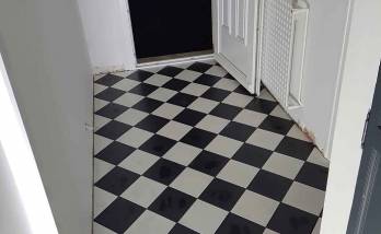 carrelage grés cérame noir et blanc Amiens