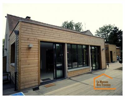 Construction d'une extension à ossature bois