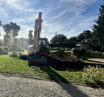 Début de l'assainissement