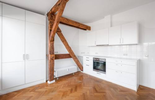 construction cuisine sous combles