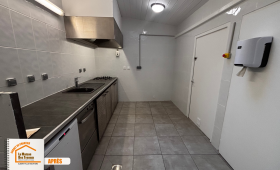 Cuisine professionnelle design, Matériaux durables cuisine, Carrelage antidérapant Albertville, Modernisation cuisine restaurant