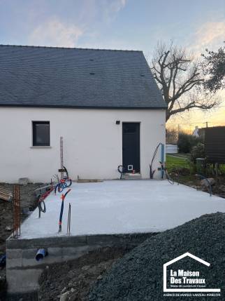 Coulage de la dalle garage Vannes 56