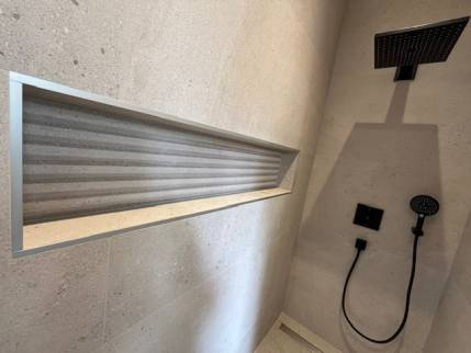 Création de salle de bain avec aménagement de niche murale dans la douche - Nantes 44000