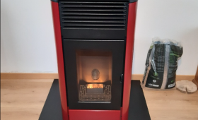 Pose d'un poêle à granules