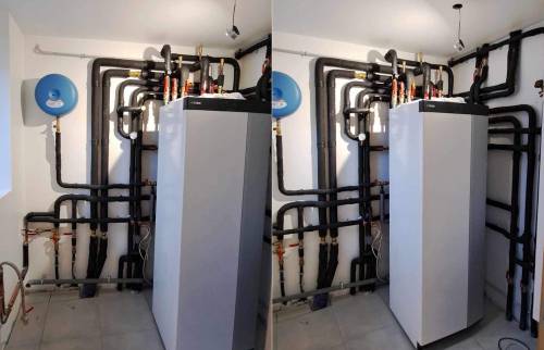 Installation de chauffage terminée